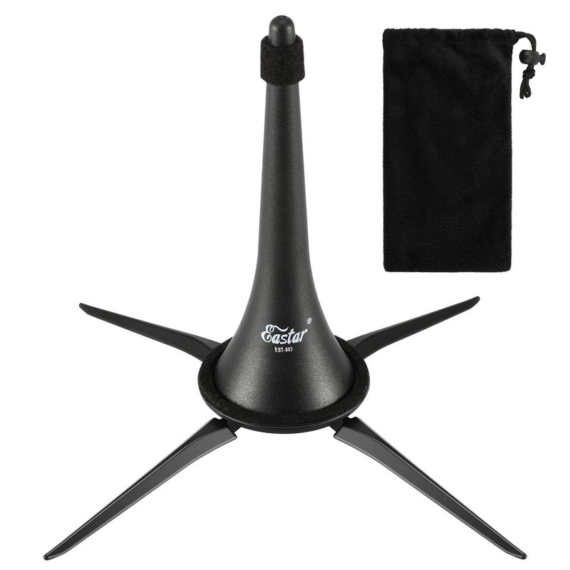 Eastar Clarinet Stand Portable Detachable Holder Bracket with Storage Bag, EST-003, Black - Image 1